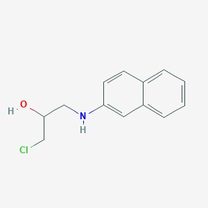 molecular formula C13H14ClNO B12573781 2-Propanol, 1-chloro-3-(2-naphthalenylamino)- CAS No. 190001-73-1