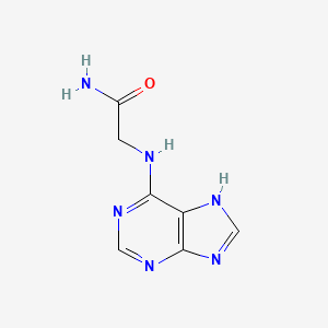 molecular formula C7H8N6O B1257381 N(6)-carbamoylmethyladenine 