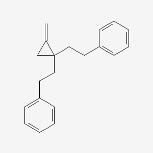 molecular formula C20H22 B12573821 Benzene, 1,1'-[(methylenecyclopropylidene)di-2,1-ethanediyl]bis- CAS No. 194144-33-7