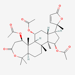 molecular formula C33H46O10 B1257388 15alpha-Acetoxycleomblynol A 