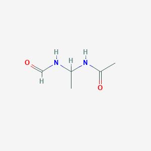 molecular formula C5H10N2O2 B12573905 N-(1-Formamidoethyl)acetamide CAS No. 193692-87-4