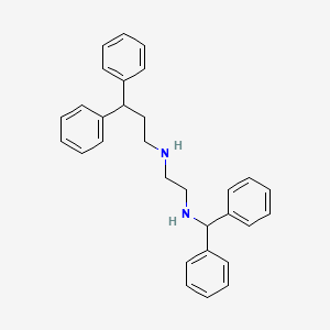 molecular formula C30H32N2 B12573926 N'-benzhydryl-N-(3,3-diphenylpropyl)ethane-1,2-diamine CAS No. 627521-00-0