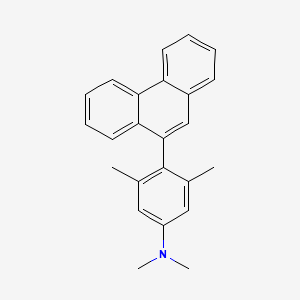 molecular formula C24H23N B12573933 N,N,3,5-Tetramethyl-4-(phenanthren-9-YL)aniline CAS No. 192387-89-6