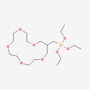 molecular formula C18H38O8Si B12573976 Silane, triethoxy(1,4,7,10,13-pentaoxacyclohexadec-15-ylmethyl)- CAS No. 185608-70-2