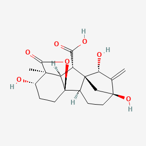 molecular formula C19H24O7 B1257407 Gibberellin A72 