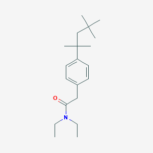 molecular formula C20H33NO B12574074 N,N-Diethyl-2-[4-(2,4,4-trimethylpentan-2-yl)phenyl]acetamide CAS No. 192377-18-7