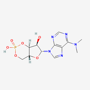 molecular formula C12H16N5O6P B1257412 6-(dimethylamino)-cPuMP 