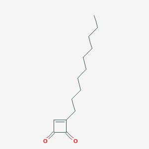 molecular formula C14H22O2 B12574152 3-Decylcyclobut-3-ene-1,2-dione CAS No. 198137-65-4