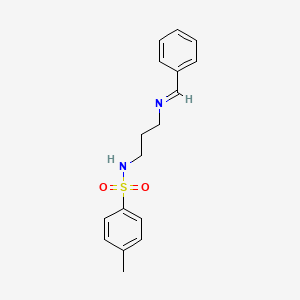 molecular formula C17H20N2O2S B12574163 N-{3-[(E)-Benzylideneamino]propyl}-4-methylbenzene-1-sulfonamide CAS No. 193945-42-5