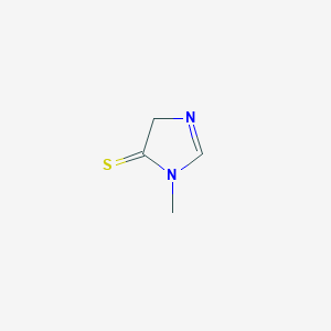 molecular formula C4H6N2S B12574165 3-Methyl-3,5-dihydro-4H-imidazole-4-thione CAS No. 184590-94-1