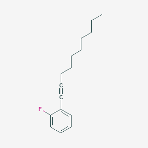 molecular formula C16H21F B12574181 Benzene, 1-(1-decynyl)-2-fluoro- CAS No. 295323-18-1