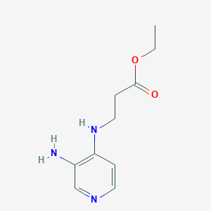 molecular formula C10H15N3O2 B12574248 3-(3-Aminopyridin-4-ylamino)propionic acid ethyl ester CAS No. 234450-53-4