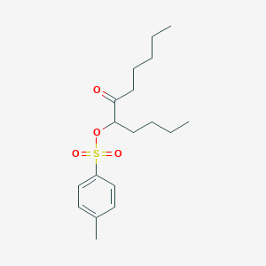 molecular formula C18H28O4S B12574250 6-Undecanone, 5-[[(4-methylphenyl)sulfonyl]oxy]- CAS No. 600721-95-7