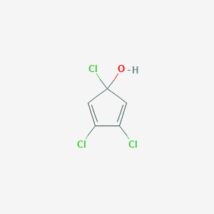 molecular formula C5H3Cl3O B12574386 1,3,4-Trichlorocyclopenta-2,4-dien-1-ol CAS No. 591755-74-7
