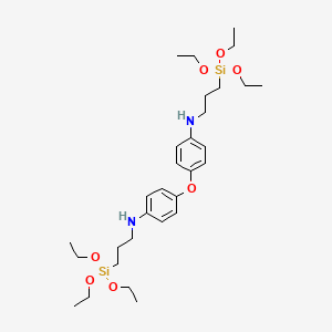 molecular formula C30H52N2O7Si2 B12574394 4,4'-Oxybis[N-[3-(triethoxysilyl)propyl]aniline] CAS No. 192651-28-8
