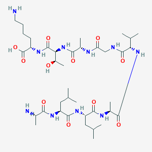 molecular formula C38H70N10O11 B12574398 H-Ala-Leu-Leu-Ala-Val-Gly-Ala-Thr-Lys-OH CAS No. 184297-65-2