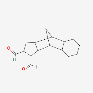 molecular formula C16H22O2 B12574410 Dodecahydro-1H-4,9-methanocyclopenta[b]naphthalene-1,2-dicarbaldehyde CAS No. 602299-56-9