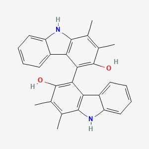molecular formula C28H24N2O2 B1257442 Sorazolon E2 