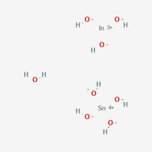 molecular formula H9InO8Sn B12574464 Indium(3+);tin(4+);heptahydroxide;hydrate CAS No. 590381-26-3
