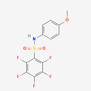 molecular formula C13H8F5NO3S B12574468 Benzenesulfonamide, 2,3,4,5,6-pentafluoro-N-(4-methoxyphenyl)- CAS No. 195533-54-1