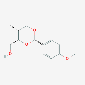 molecular formula C13H18O4 B12574469 1,3-Dioxane-4-methanol, 2-(4-methoxyphenyl)-5-methyl-, (2S,4S,5R)- CAS No. 501084-29-3