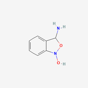 molecular formula C7H8N2O2 B12574475 3-Amino-2,1-benzoxazol-1(3H)-ol CAS No. 639030-21-0