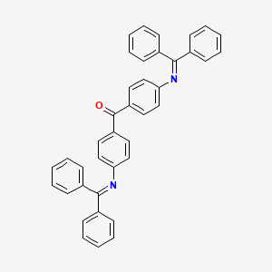 molecular formula C39H28N2O B12574478 Methanone, bis[4-[(diphenylmethylene)amino]phenyl]- CAS No. 304018-97-1