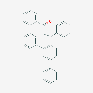molecular formula C33H24O B12574481 3-(2,4-Diphenylphenyl)-1,3-diphenylprop-2-en-1-one CAS No. 189516-55-0