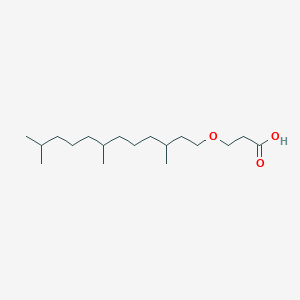 molecular formula C18H36O3 B12574548 3-[(3,7,11-Trimethyldodecyl)oxy]propanoic acid CAS No. 642441-37-0