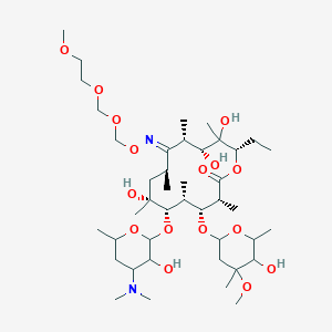 molecular formula C42H78N2O16 B12574575 (3R,4R,5R,6S,7R,9S,10E,11S,12R,14S)-6-[4-(dimethylamino)-3-hydroxy-6-methyloxan-2-yl]oxy-14-ethyl-7,12,13-trihydroxy-4-(5-hydroxy-4-methoxy-4,6-dimethyloxan-2-yl)oxy-10-(2-methoxyethoxymethoxymethoxyimino)-3,5,7,9,11,13-hexamethyl-oxacyclotetradecan-2-one 