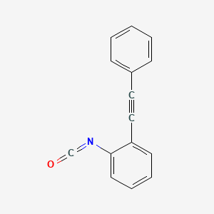molecular formula C15H9NO B12574593 Benzene, 1-isocyanato-2-(phenylethynyl)- CAS No. 220466-11-5