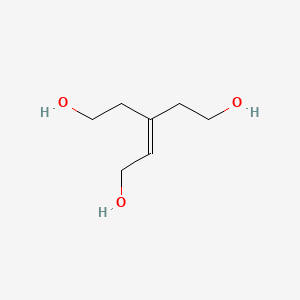 molecular formula C7H14O3 B12574642 3-(2-Hydroxyethyl)pent-2-ene-1,5-diol CAS No. 184869-56-5