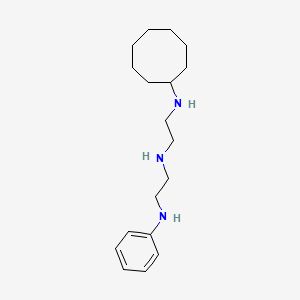 molecular formula C18H31N3 B12574673 N~1~-(2-Anilinoethyl)-N~2~-cyclooctylethane-1,2-diamine CAS No. 627524-68-9