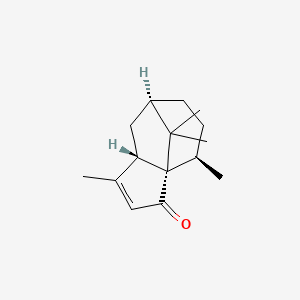 molecular formula C15H22O B1257469 5alpha,7alpha,10betaH-3-Patchoulen-2-one 