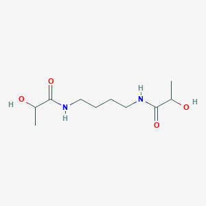 molecular formula C10H20N2O4 B12574690 N,N'-(Butane-1,4-diyl)bis(2-hydroxypropanamide) CAS No. 207454-53-3