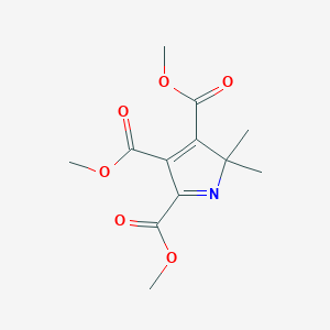 molecular formula C12H15NO6 B12574695 Trimethyl 2,2-dimethyl-2H-pyrrole-3,4,5-tricarboxylate CAS No. 192326-77-5