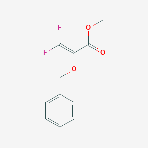molecular formula C11H10F2O3 B12574734 Methyl 2-(benzyloxy)-3,3-difluoroprop-2-enoate CAS No. 491612-51-2