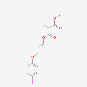 molecular formula C15H19IO5 B12574740 Ethyl 3-(4-iodophenoxy)propyl methylpropanedioate CAS No. 193463-94-4