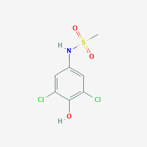 molecular formula C7H7Cl2NO3S B12574748 Methanesulfonamide, N-(3,5-dichloro-4-hydroxyphenyl)- CAS No. 302942-36-5