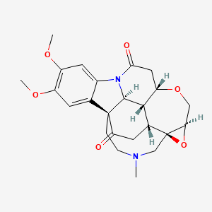molecular formula C24H28N2O6 B1257476 19,20-Epoxynovacine 