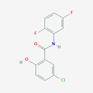 molecular formula C13H8ClF2NO2 B12574786 5-Chloro-N-(2,5-difluorophenyl)-2-hydroxybenzamide CAS No. 634185-44-7
