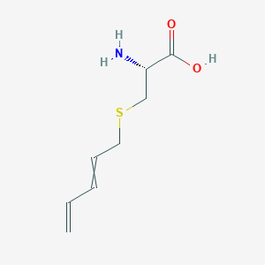 molecular formula C8H13NO2S B12574837 S-Penta-2,4-dien-1-yl-L-cysteine CAS No. 194671-09-5