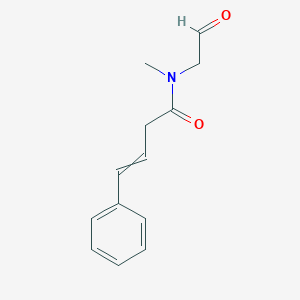 molecular formula C13H15NO2 B12574856 N-methyl-N-(2-oxoethyl)-4-phenylbut-3-enamide CAS No. 185020-88-6