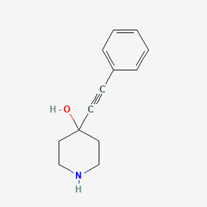 molecular formula C13H15NO B12574883 4-(Phenylethynyl)piperidin-4-ol CAS No. 301186-21-0