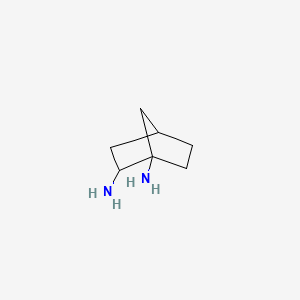 molecular formula C7H14N2 B12574905 Bicyclo[2.2.1]heptane-1,2-diamine CAS No. 232600-99-6
