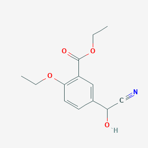 molecular formula C13H15NO4 B12574921 Ethyl 5-[cyano(hydroxy)methyl]-2-ethoxybenzoate CAS No. 192434-54-1