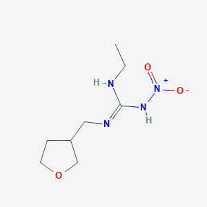 molecular formula C8H16N4O3 B12574970 N-Ethyl-N'-nitro-N''-[(oxolan-3-yl)methyl]guanidine CAS No. 201141-17-5