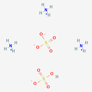 molecular formula H13N3O8S2 B1257502 Triammonium hydrogen disulphate CAS No. 13775-30-9
