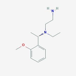 molecular formula C13H22N2O B12575022 N~1~-Ethyl-N~1~-[(1S)-1-(2-methoxyphenyl)ethyl]ethane-1,2-diamine CAS No. 497832-44-7