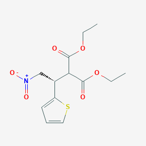 molecular formula C13H17NO6S B12575090 diethyl 2-[(1S)-2-nitro-1-thiophen-2-ylethyl]propanedioate CAS No. 620960-34-1